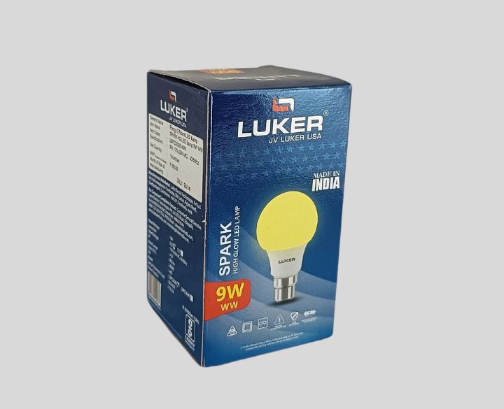 Luker LED 9W Bulb B22 Warm White Light-3